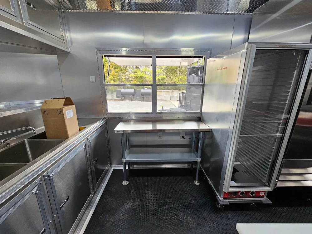 8.5' X 20' Blackout Concession Trailer BBQ Event Catering
