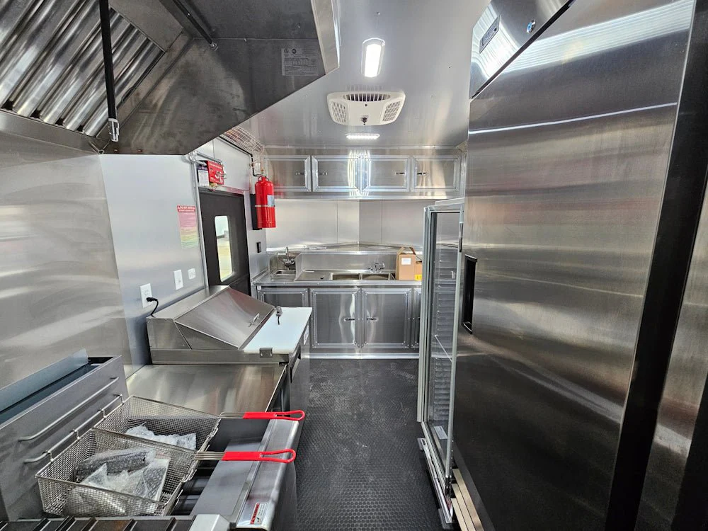 8.5' X 20' Blackout Concession Trailer BBQ Event Catering