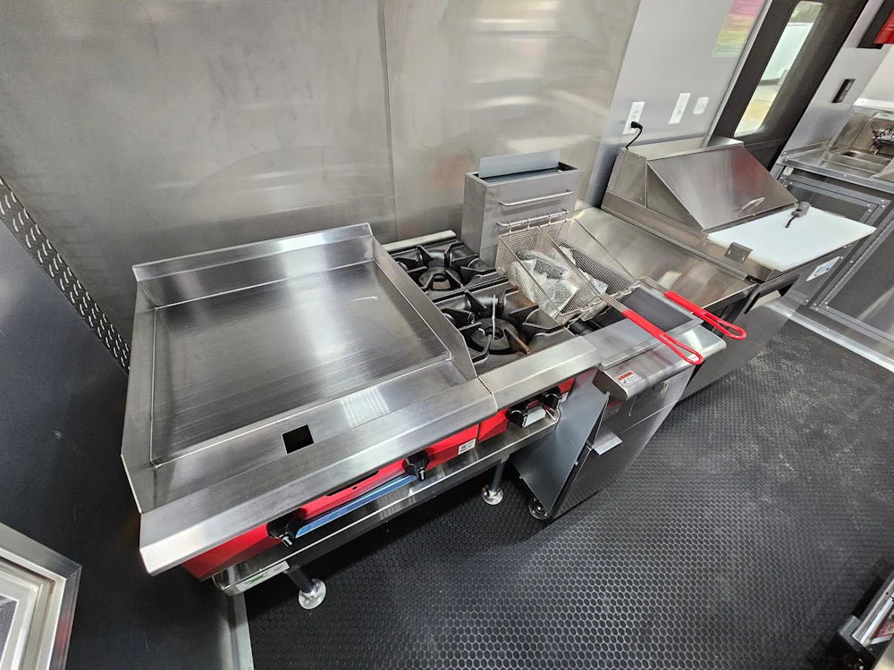 8.5' X 20' Blackout Concession Trailer BBQ Event Catering