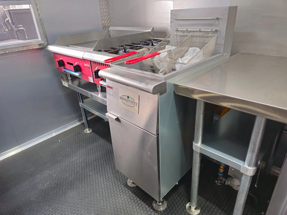 8.5' X 20' Blackout Concession Trailer BBQ Event Catering