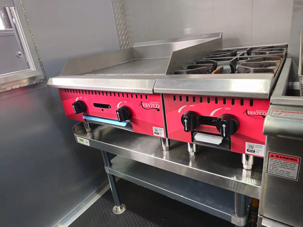 8.5' X 20' Blackout Concession Trailer BBQ Event Catering