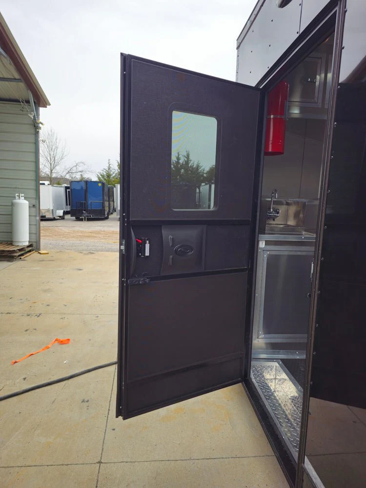 8.5' X 20' Blackout Concession Trailer BBQ Event Catering