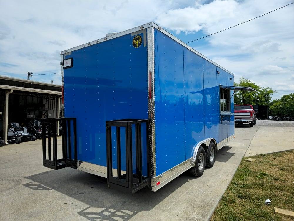 359-8.5-x-20-blue-food-event-catering-concession-trailer-13.jpg 8.5' X 20' Blue Food Event Catering Concession Trailer