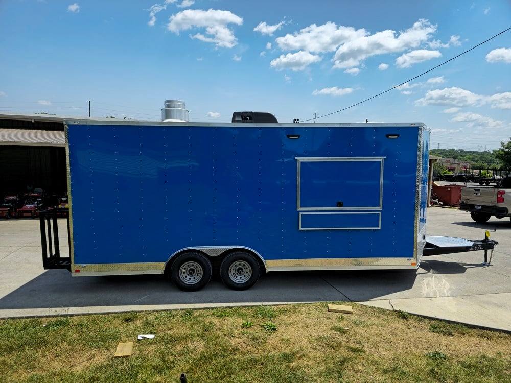 359-8.5-x-20-blue-food-event-catering-concession-trailer-14.jpg 8.5' X 20' Blue Food Event Catering Concession Trailer