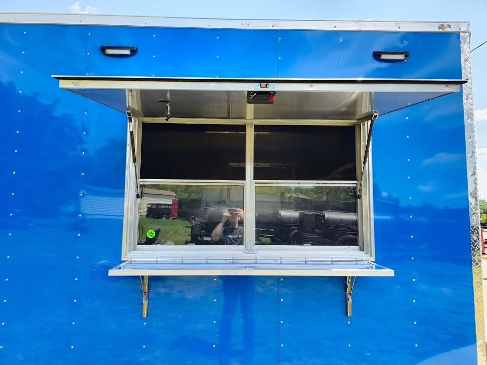 359-8.5-x-20-blue-food-event-catering-concession-trailer-17.jpg 8.5' X 20' Blue Food Event Catering Concession Trailer