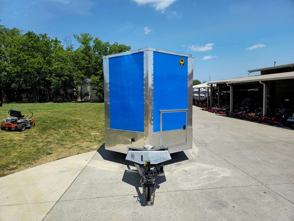 359-8.5-x-20-blue-food-event-catering-concession-trailer-2.jpg 8.5' X 20' Blue Food Event Catering Concession Trailer