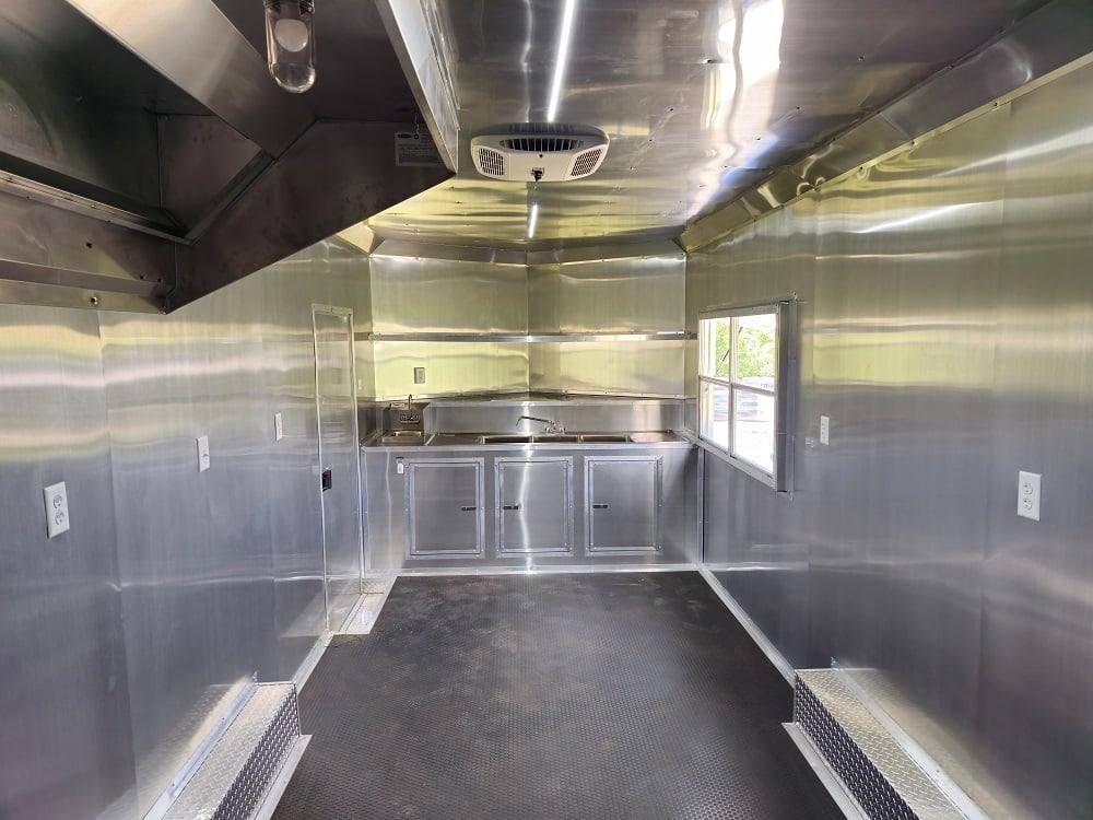 359-8.5-x-20-blue-food-event-catering-concession-trailer-27.jpg 8.5' X 20' Blue Food Event Catering Concession Trailer