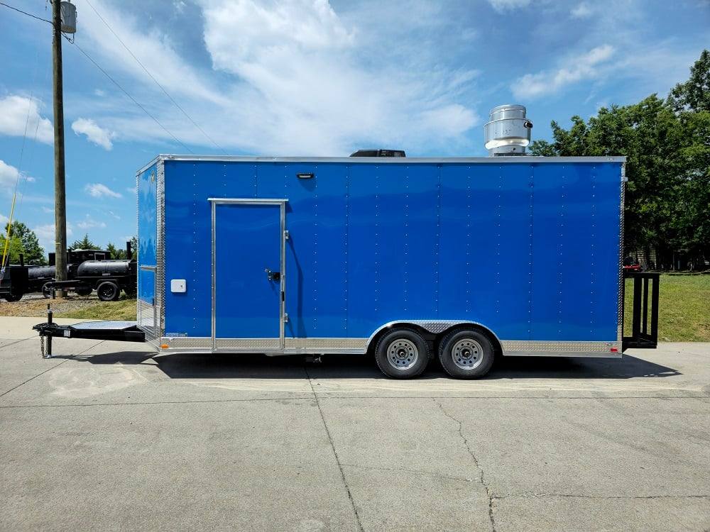 359-8.5-x-20-blue-food-event-catering-concession-trailer-8.jpg 8.5' X 20' Blue Food Event Catering Concession Trailer