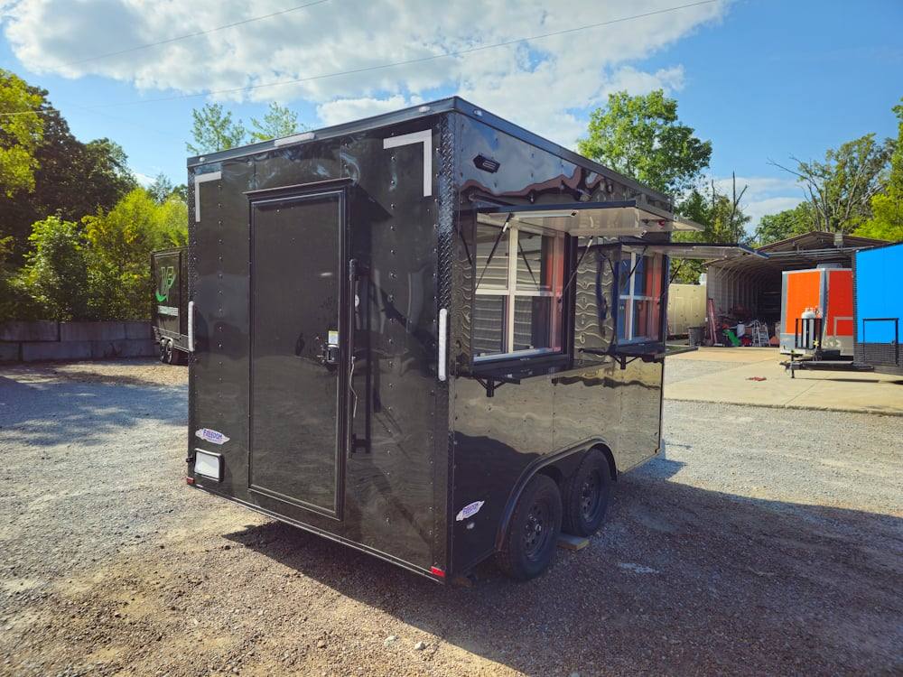 36-8.5-x-12-black-concession-trailer-ticket-booth-office-10.jpg 8.5' X 12' Black Concession Trailer Ticket Booth Office