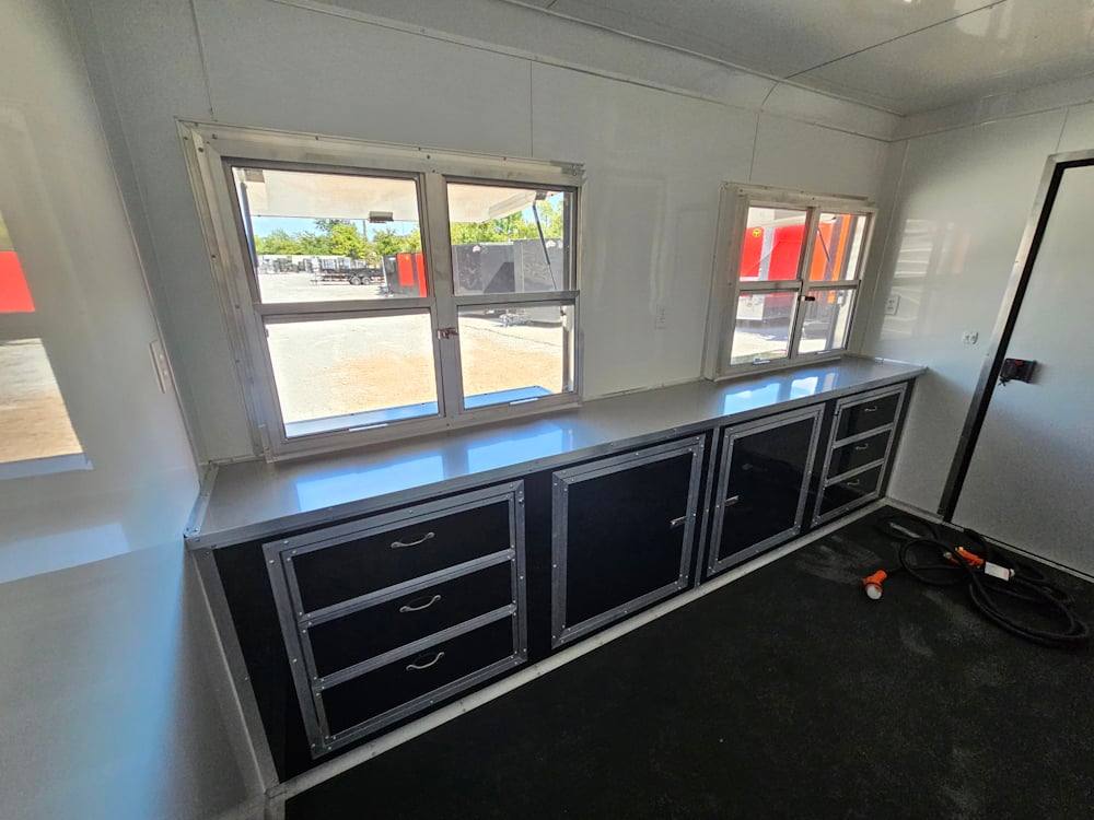 36-8.5-x-12-black-concession-trailer-ticket-booth-office-20.jpg 8.5' X 12' Black Concession Trailer Ticket Booth Office