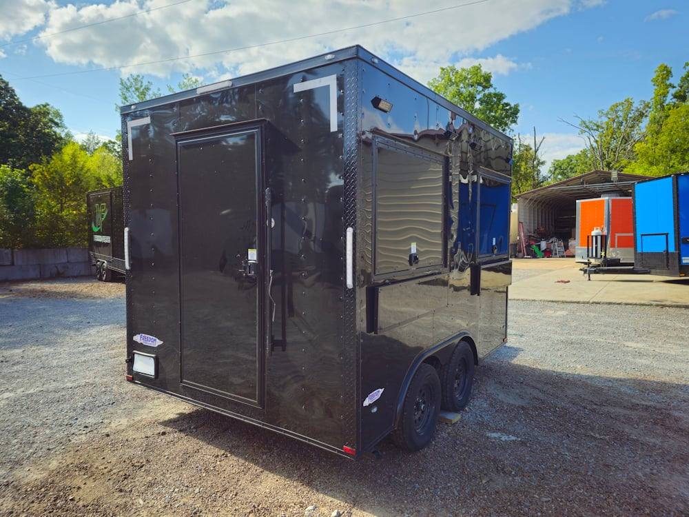 36-8.5-x-12-black-concession-trailer-ticket-booth-office-7.jpg 8.5' X 12' Black Concession Trailer Ticket Booth Office