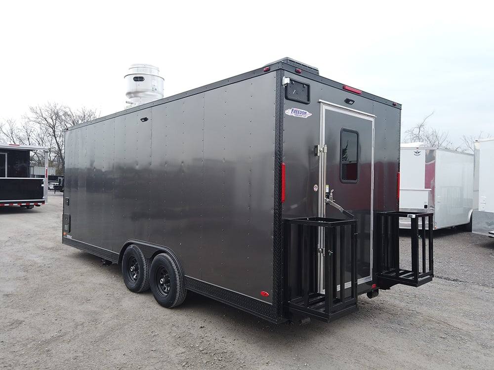 362-8.5-x-20-charcoal-grey-concession-food-trailer-10.jpg 8.5' x 20' Charcoal Grey Concession Food Trailer