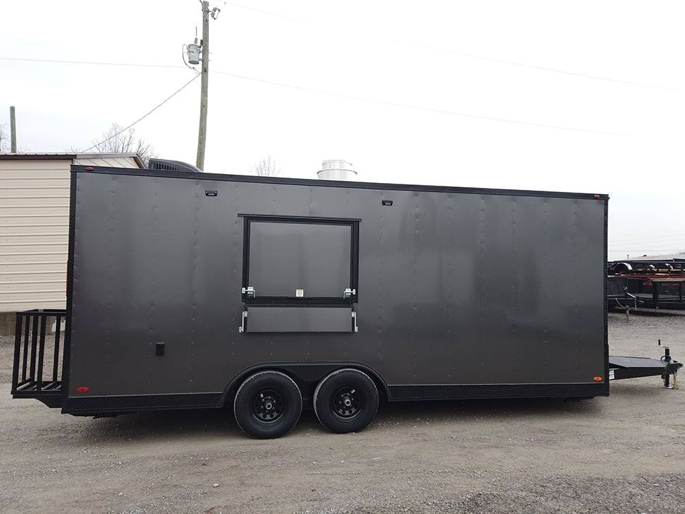 362-8.5-x-20-charcoal-grey-concession-food-trailer-2.jpg 8.5' x 20' Charcoal Grey Concession Food Trailer