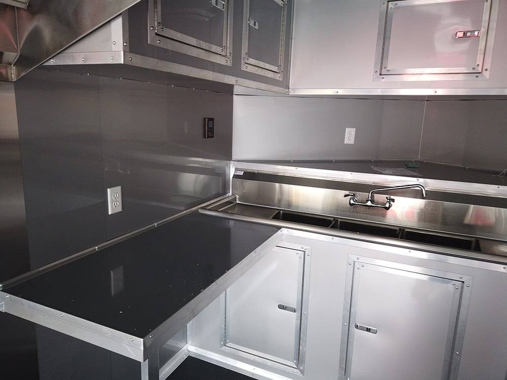 362-8.5-x-20-charcoal-grey-concession-food-trailer-5.jpg 8.5' x 20' Charcoal Grey Concession Food Trailer