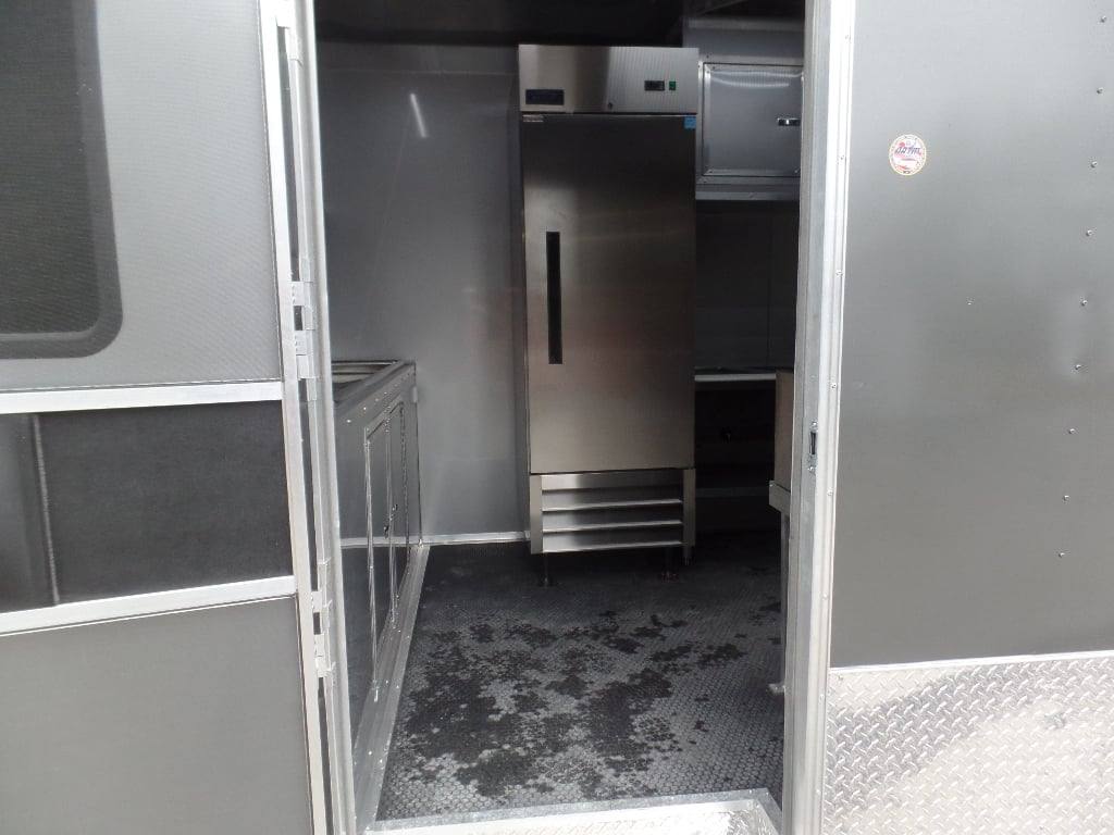 8.5' x 20' Charcoal Grey Concession Food Trailer With Appliances