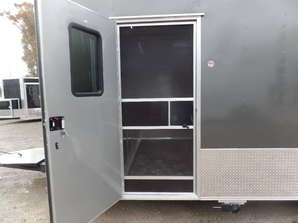 364-8.5-x-20-charcoal-grey-vending-concession-food-trailer-10.jpg 8.5' x 20' Charcoal Grey Vending Concession Food Trailer