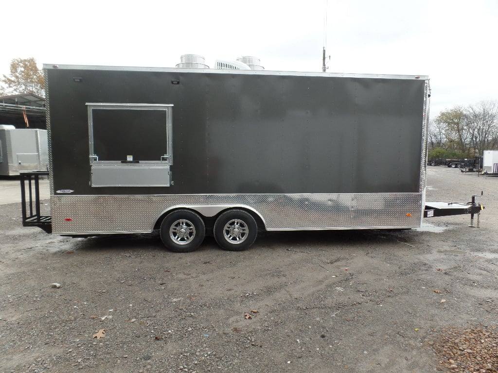 364-8.5-x-20-charcoal-grey-vending-concession-food-trailer-15.jpg 8.5' x 20' Charcoal Grey Vending Concession Food Trailer