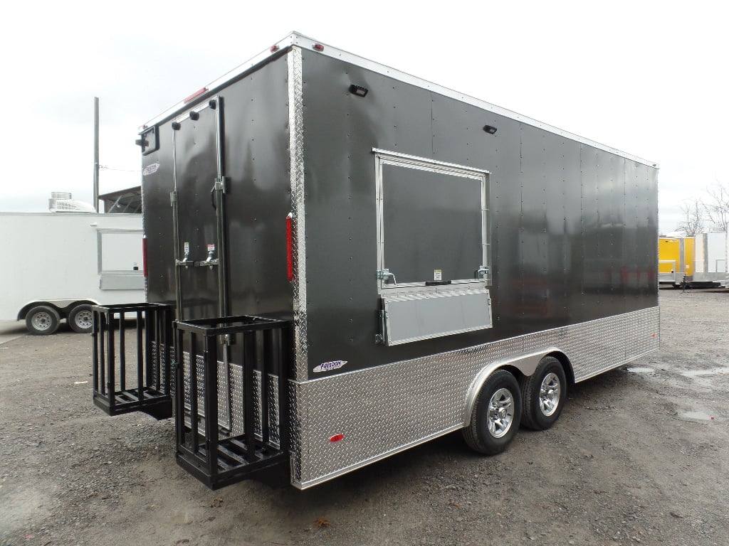364-8.5-x-20-charcoal-grey-vending-concession-food-trailer-17.jpg 8.5' x 20' Charcoal Grey Vending Concession Food Trailer