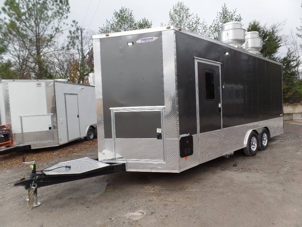 364-8.5-x-20-charcoal-grey-vending-concession-food-trailer-20.jpg 8.5' x 20' Charcoal Grey Vending Concession Food Trailer
