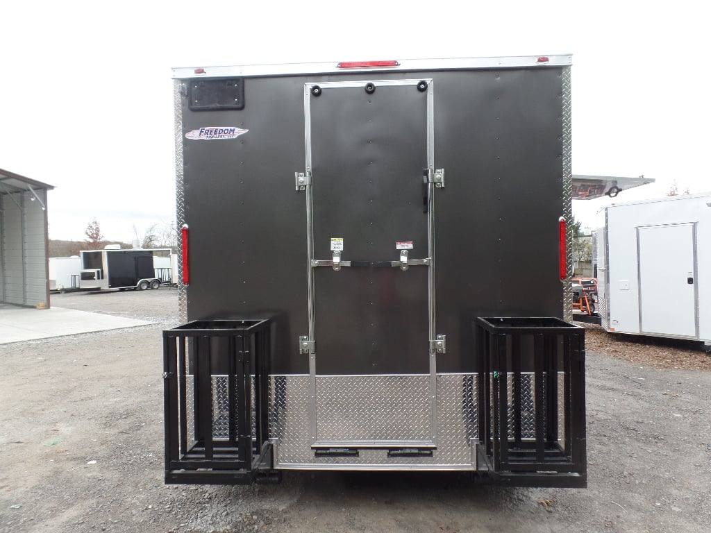 364-8.5-x-20-charcoal-grey-vending-concession-food-trailer-23.jpg 8.5' x 20' Charcoal Grey Vending Concession Food Trailer