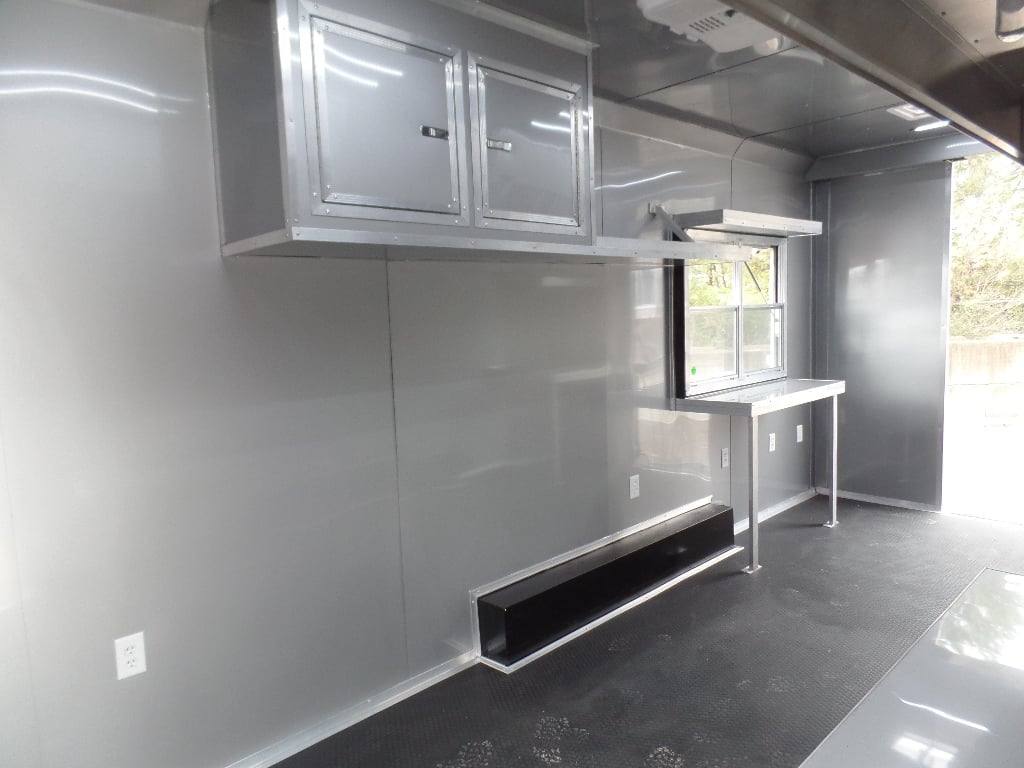364-8.5-x-20-charcoal-grey-vending-concession-food-trailer-6.jpg 8.5' x 20' Charcoal Grey Vending Concession Food Trailer