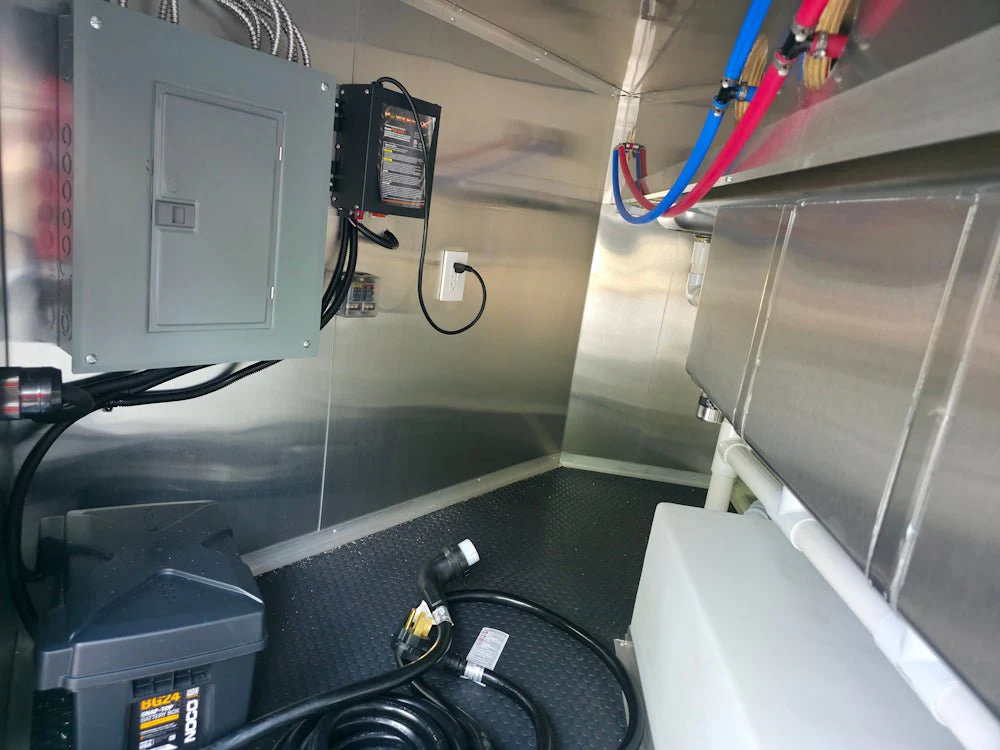 8.5' X 20' Charcoal Grey With Blackout Concession Trailer Food Event Catering