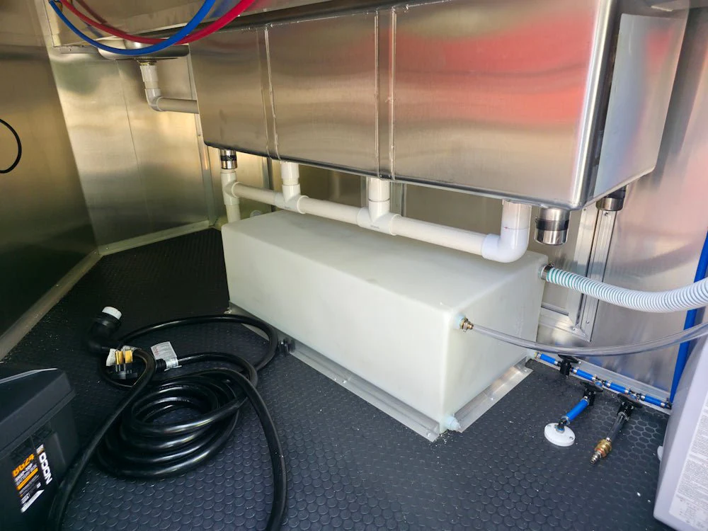 8.5' X 20' Charcoal Grey With Blackout Concession Trailer Food Event Catering