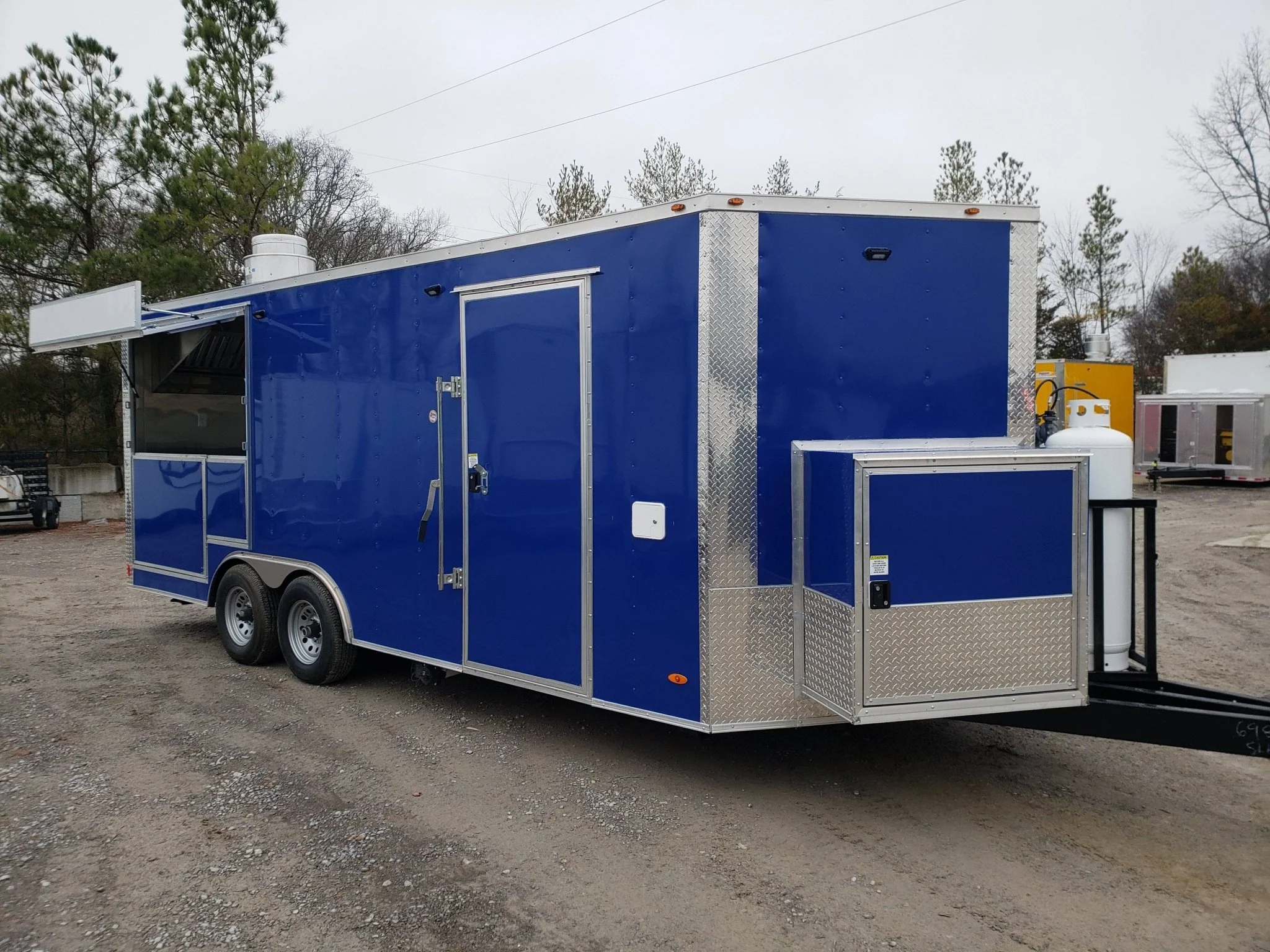 366-8.5-x-20-cobalt-blue-bbq-porch-concession-trailer-14.webp 8.5' x 20' Cobalt Blue BBQ Porch Concession Trailer