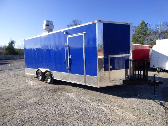 367-8.5-x-20-cobalt-blue-catering-event-concession-food-trailer-11.jpg 8.5' x 20' Cobalt Blue Catering Event Concession Food Trailer