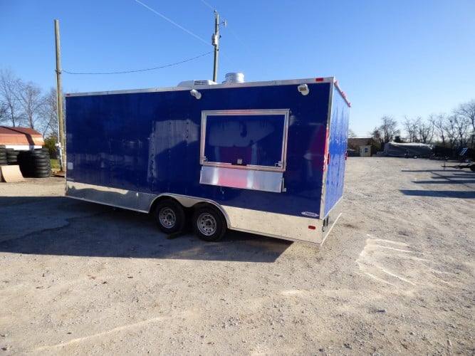 367-8.5-x-20-cobalt-blue-catering-event-concession-food-trailer-17.jpg 8.5' x 20' Cobalt Blue Catering Event Concession Food Trailer