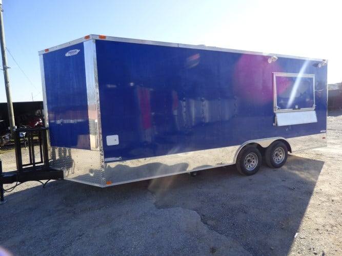 367-8.5-x-20-cobalt-blue-catering-event-concession-food-trailer-2.jpg 8.5' x 20' Cobalt Blue Catering Event Concession Food Trailer