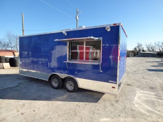 367-8.5-x-20-cobalt-blue-catering-event-concession-food-trailer-21.jpg 8.5' x 20' Cobalt Blue Catering Event Concession Food Trailer