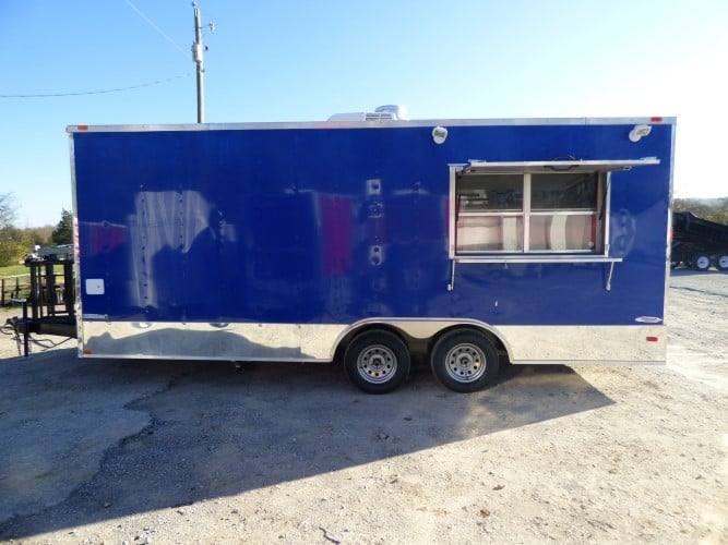 367-8.5-x-20-cobalt-blue-catering-event-concession-food-trailer-9.jpg 8.5' x 20' Cobalt Blue Catering Event Concession Food Trailer
