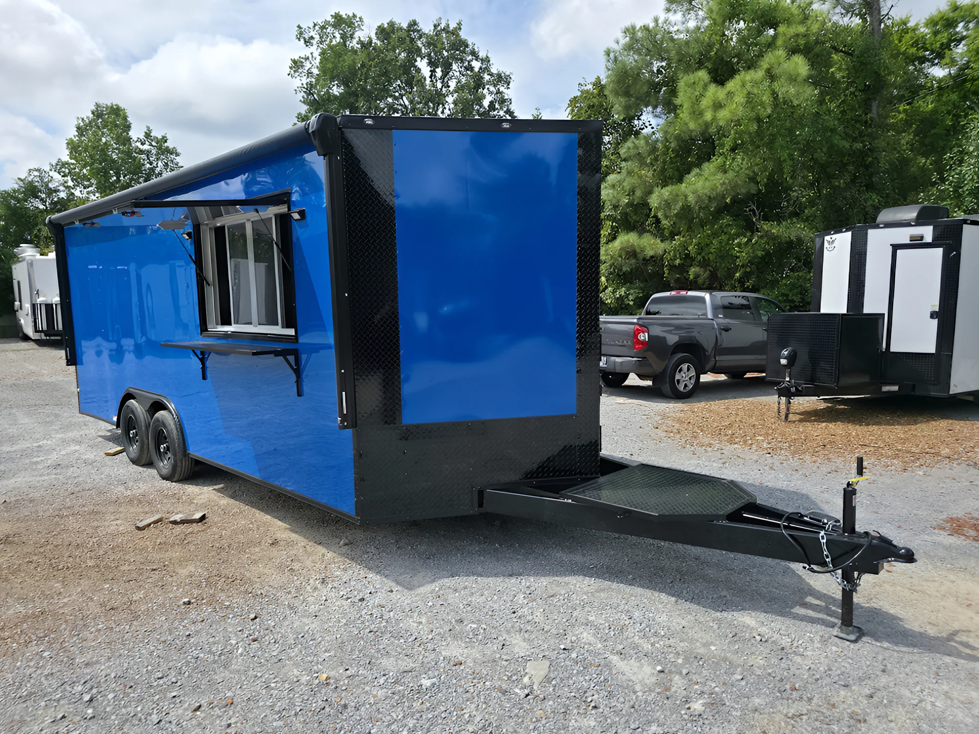 368-8.5-x-20-cobalt-blue-concession-trailer-food-event-catering-13.webp 8.5' X 20' Cobalt Blue Concession Trailer Food Event Catering