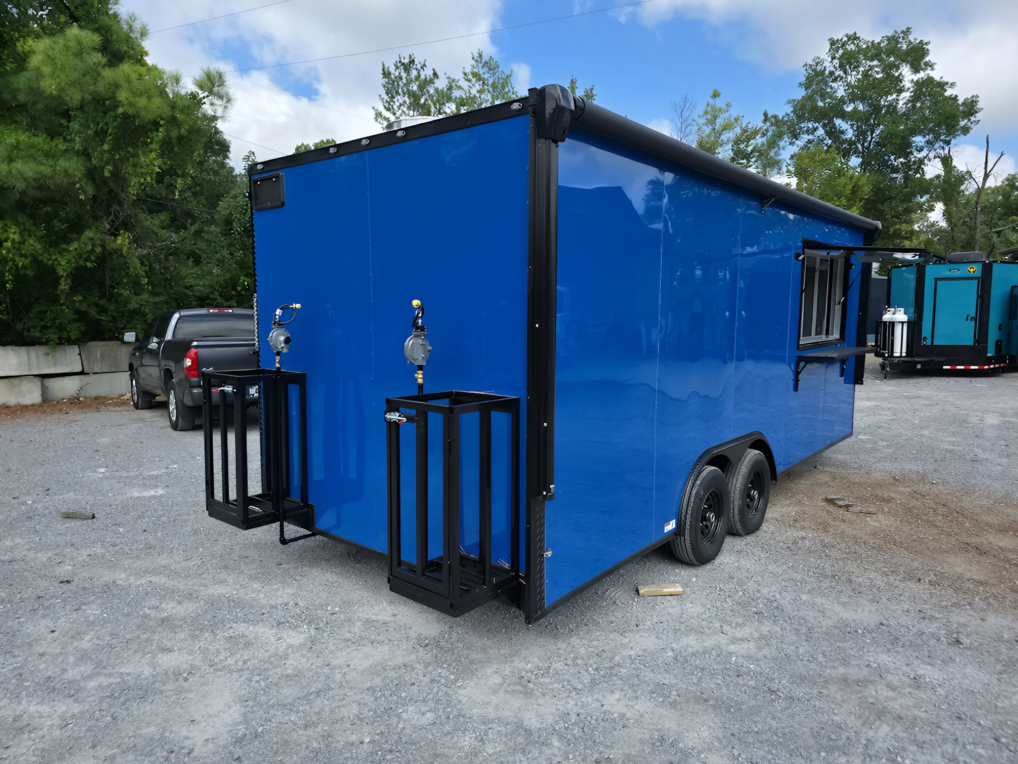 368-8.5-x-20-cobalt-blue-concession-trailer-food-event-catering-9.webp 8.5' X 20' Cobalt Blue Concession Trailer Food Event Catering