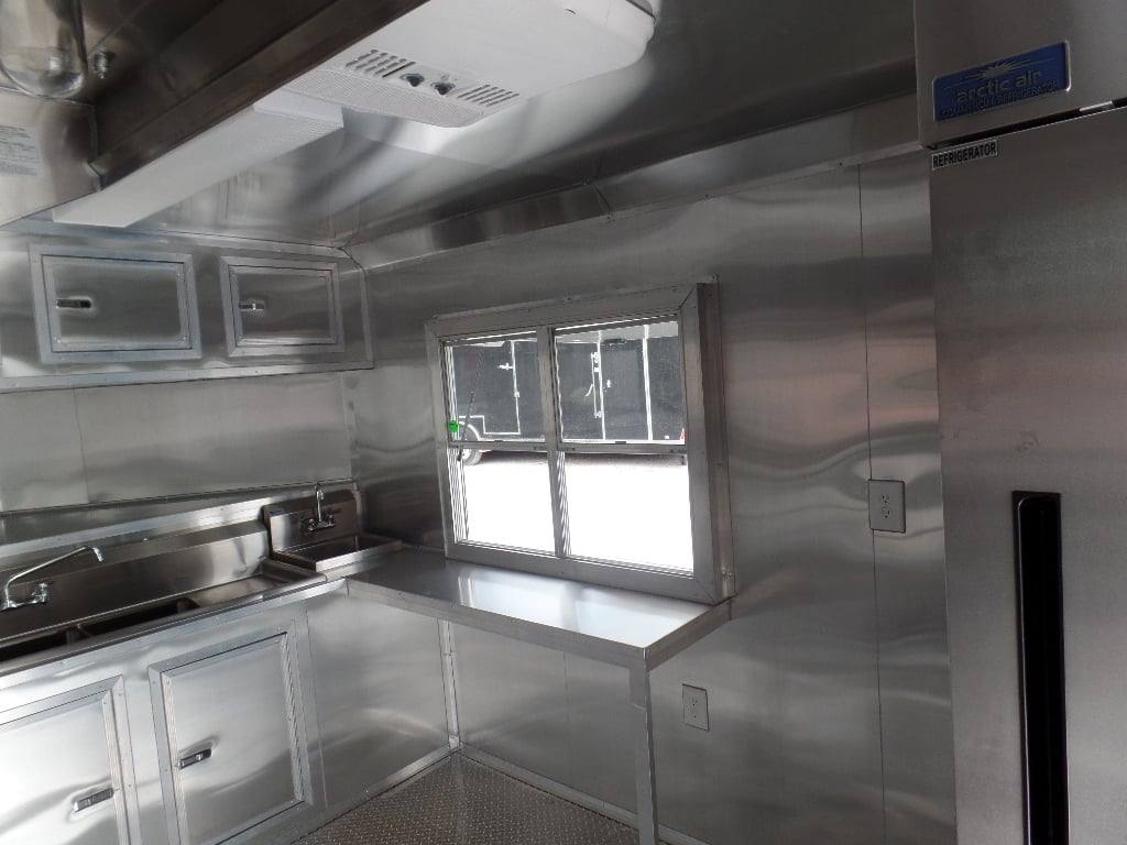 8.5' x 20' Concession BBQ Food Trailer Black With Appliances