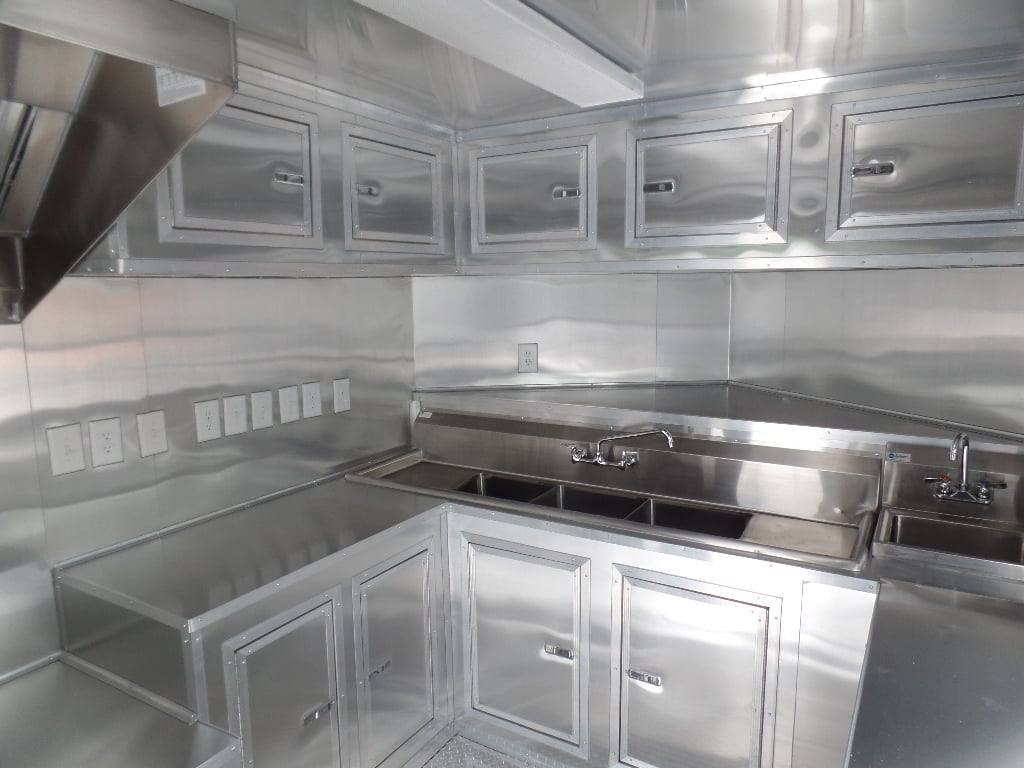 8.5' x 20' Concession BBQ Food Trailer Black With Appliances