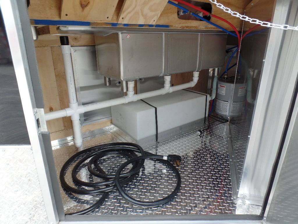 8.5' x 20' Concession BBQ Food Trailer Black With Appliances