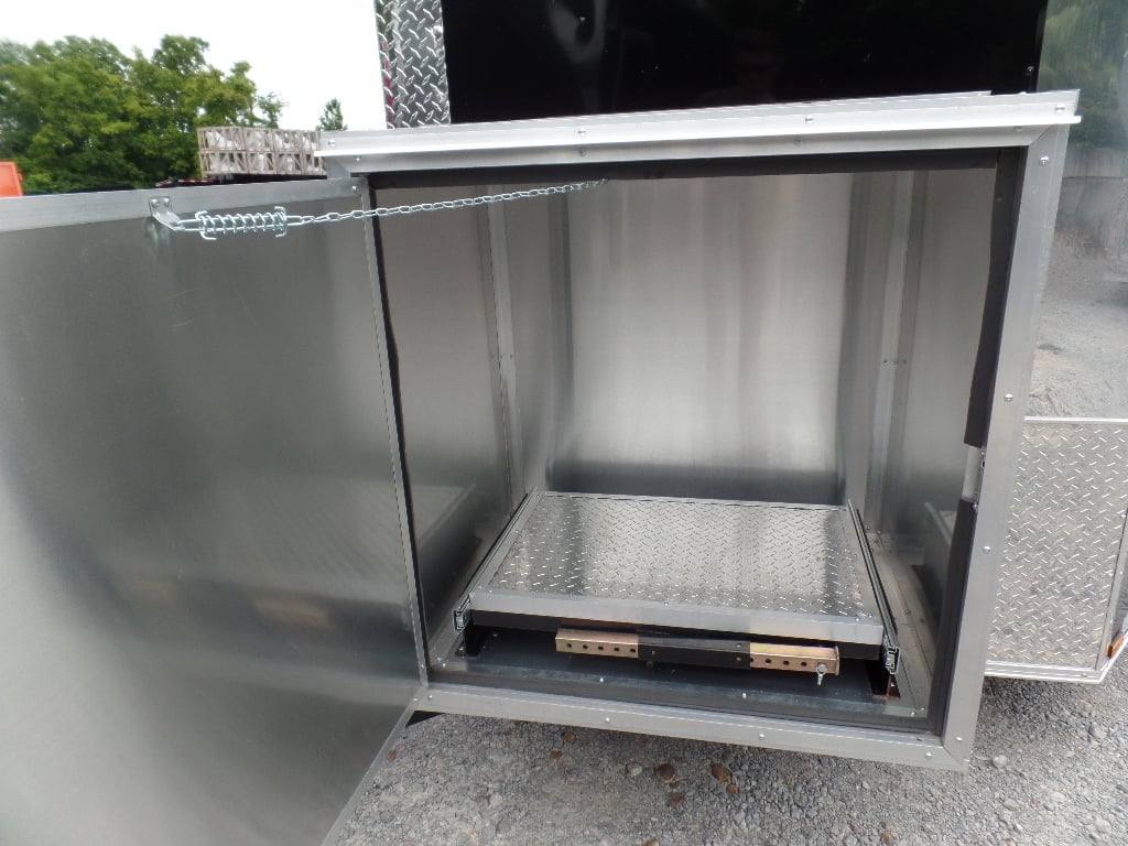 8.5' x 20' Concession BBQ Food Trailer Black With Appliances