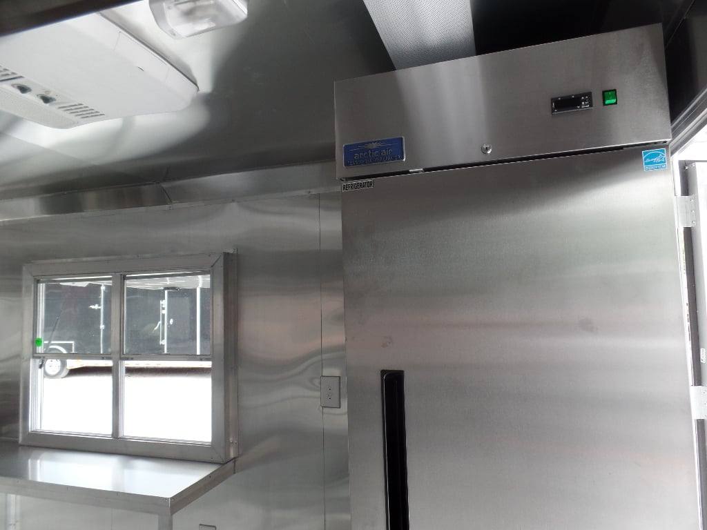8.5' x 20' Concession BBQ Food Trailer Black With Appliances