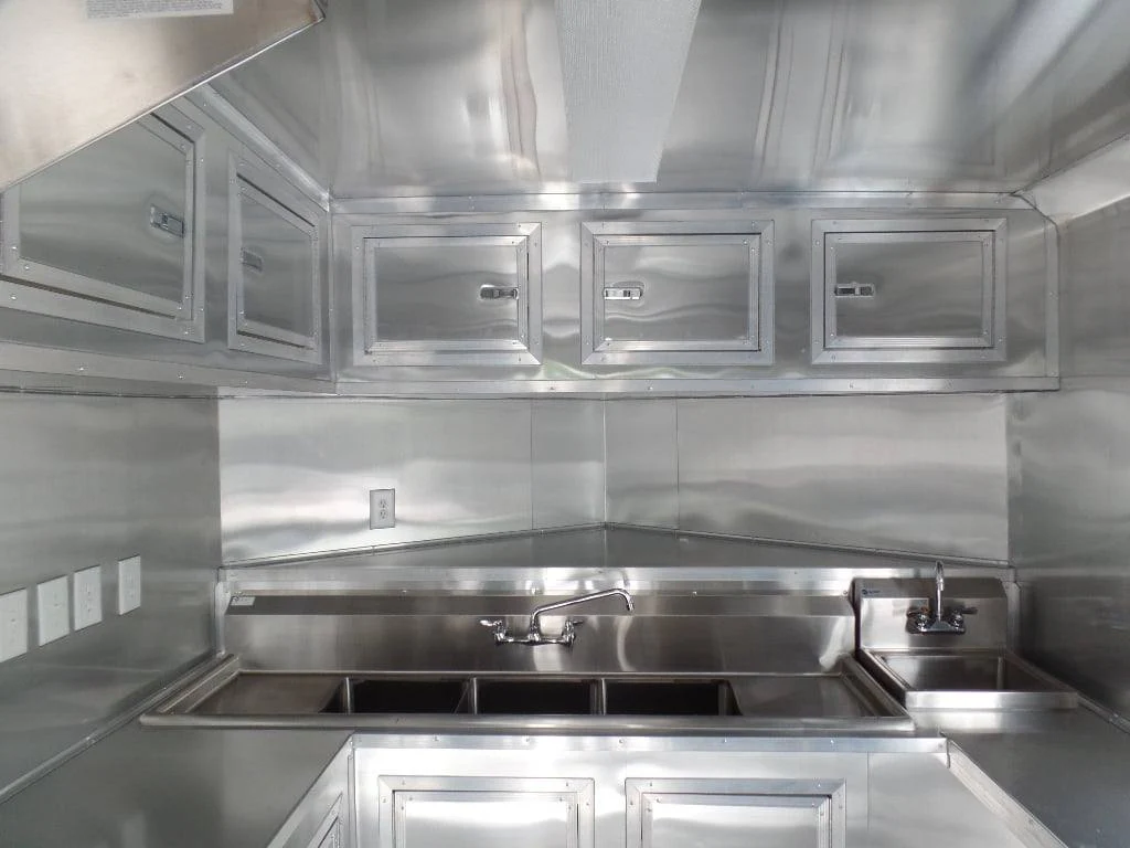 8.5' x 20' Concession BBQ Food Trailer Black With Appliances