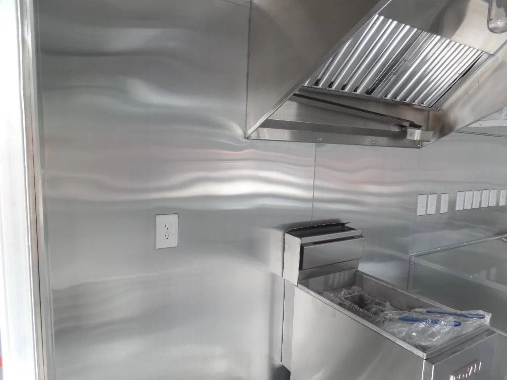 8.5' x 20' Concession BBQ Food Trailer Black With Appliances