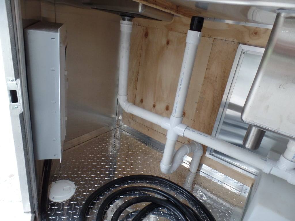 8.5' x 20' Concession BBQ Food Trailer Black With Appliances