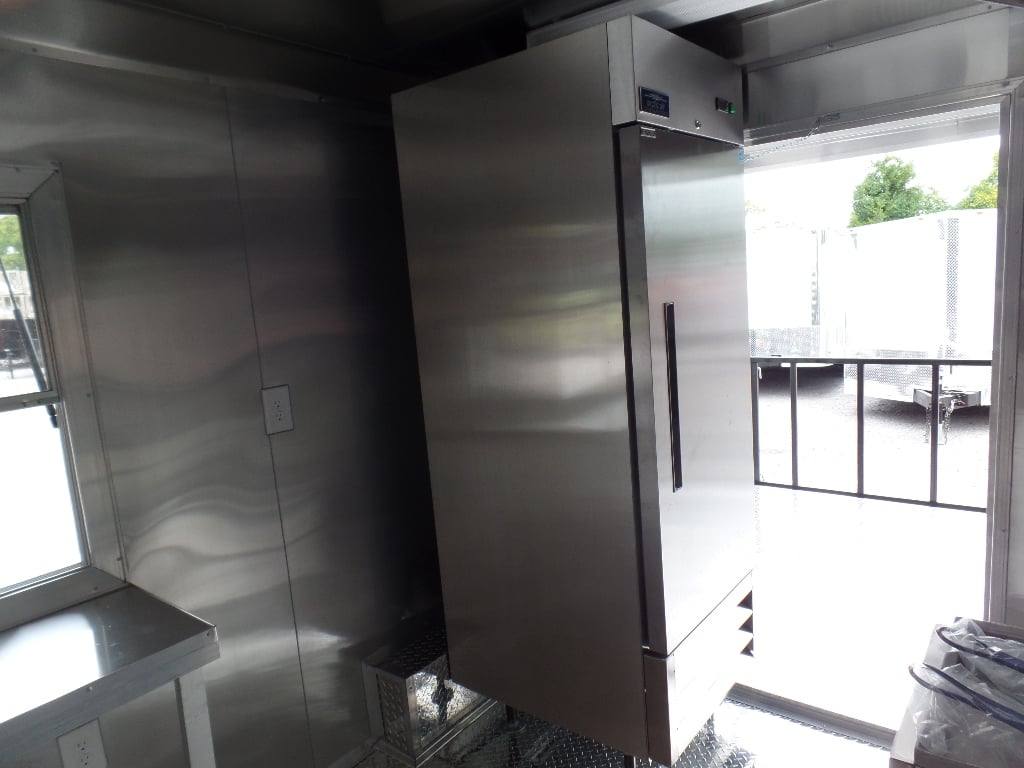 8.5' x 20' Concession BBQ Food Trailer Black With Appliances