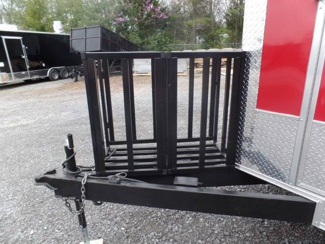 8.5' x 20' Concession BBQ Food Trailer Red Event Catering