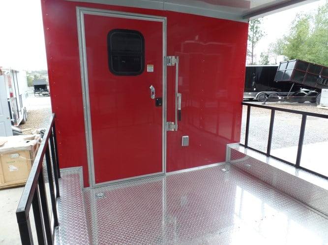 8.5' x 20' Concession BBQ Food Trailer Red Event Catering