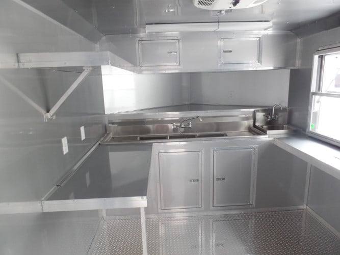 8.5' x 20' Concession BBQ Food Trailer Red Event Catering
