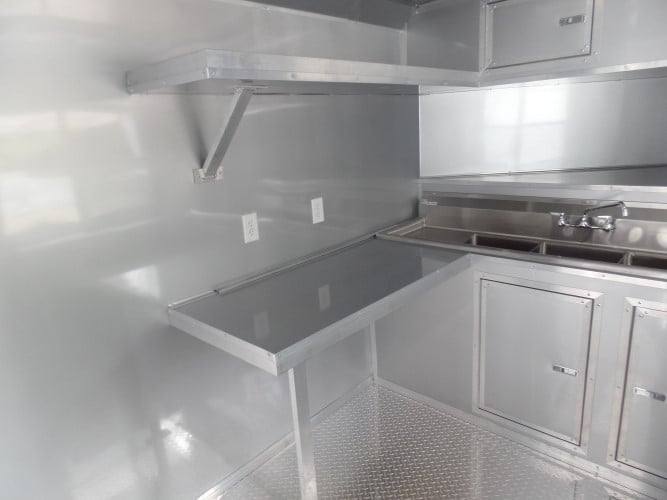 8.5' x 20' Concession BBQ Food Trailer Red Event Catering