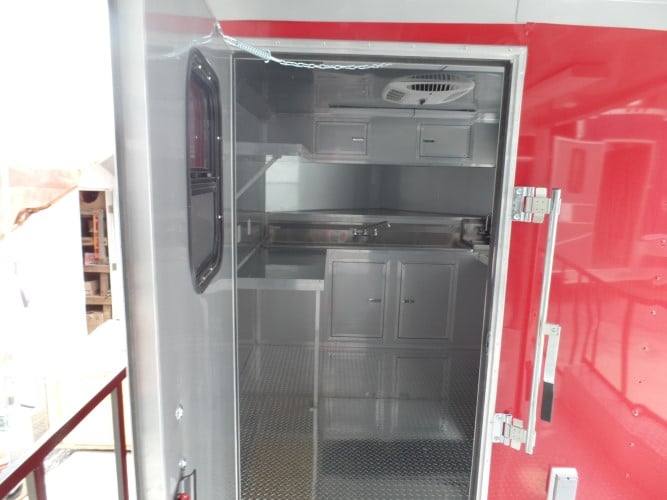 8.5' x 20' Concession BBQ Food Trailer Red Event Catering