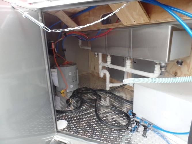 8.5' x 20' Concession BBQ Food Trailer Red Event Catering